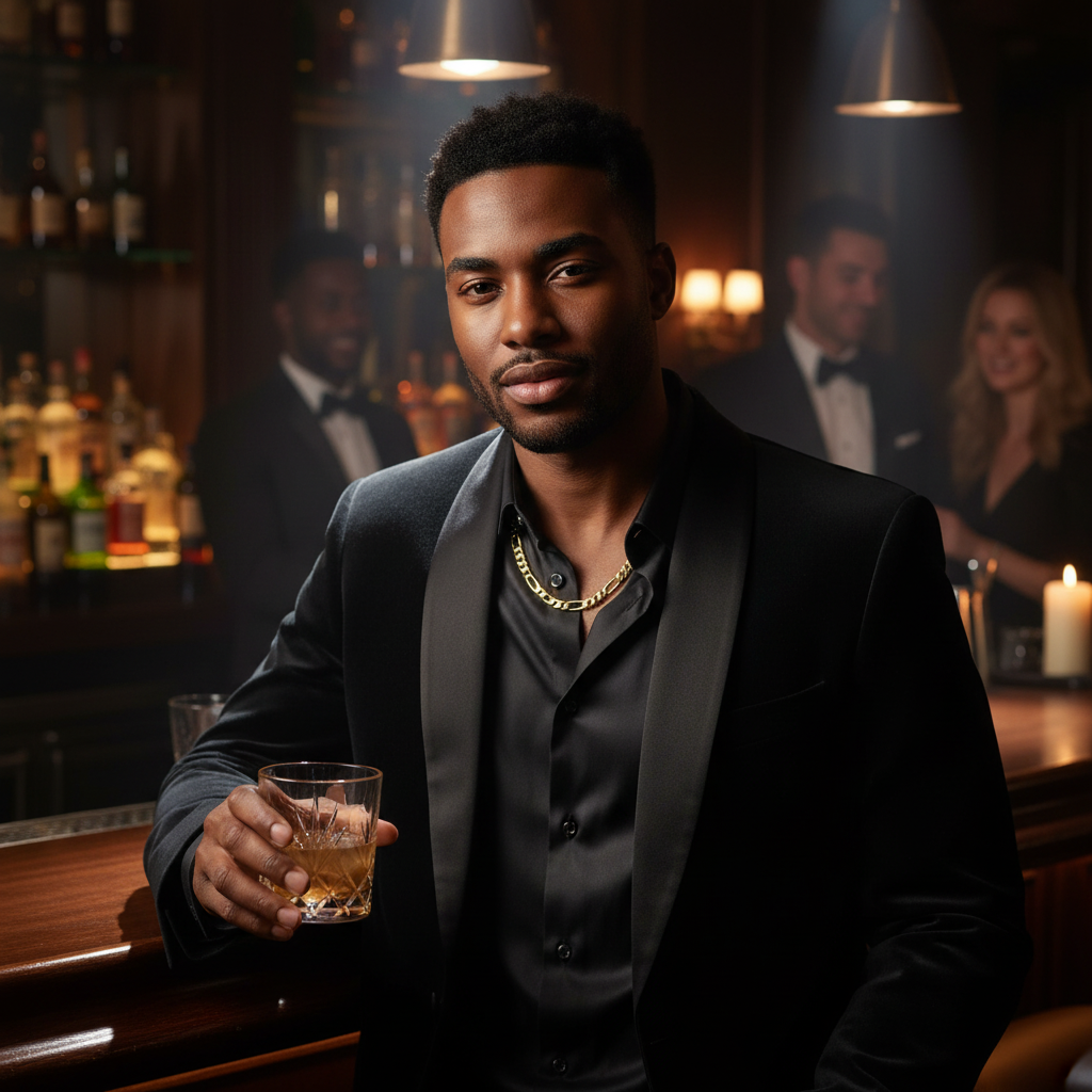 8 MM/20" FIGARO LINK CHAIN NECKLACE SLIM 14K REAL GOLD FILLED