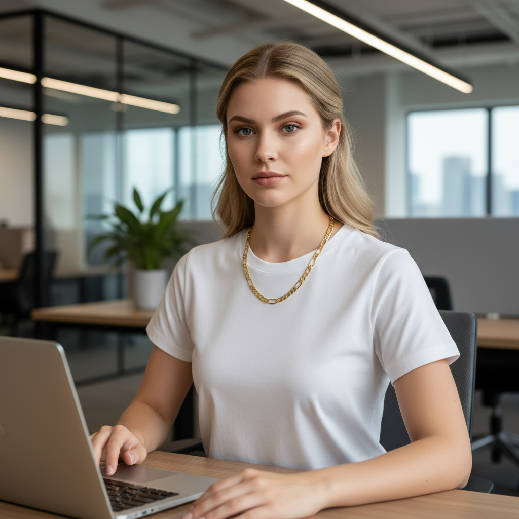 8 MM/20" FIGARO LINK CHAIN NECKLACE SLIM 14K REAL GOLD FILLED