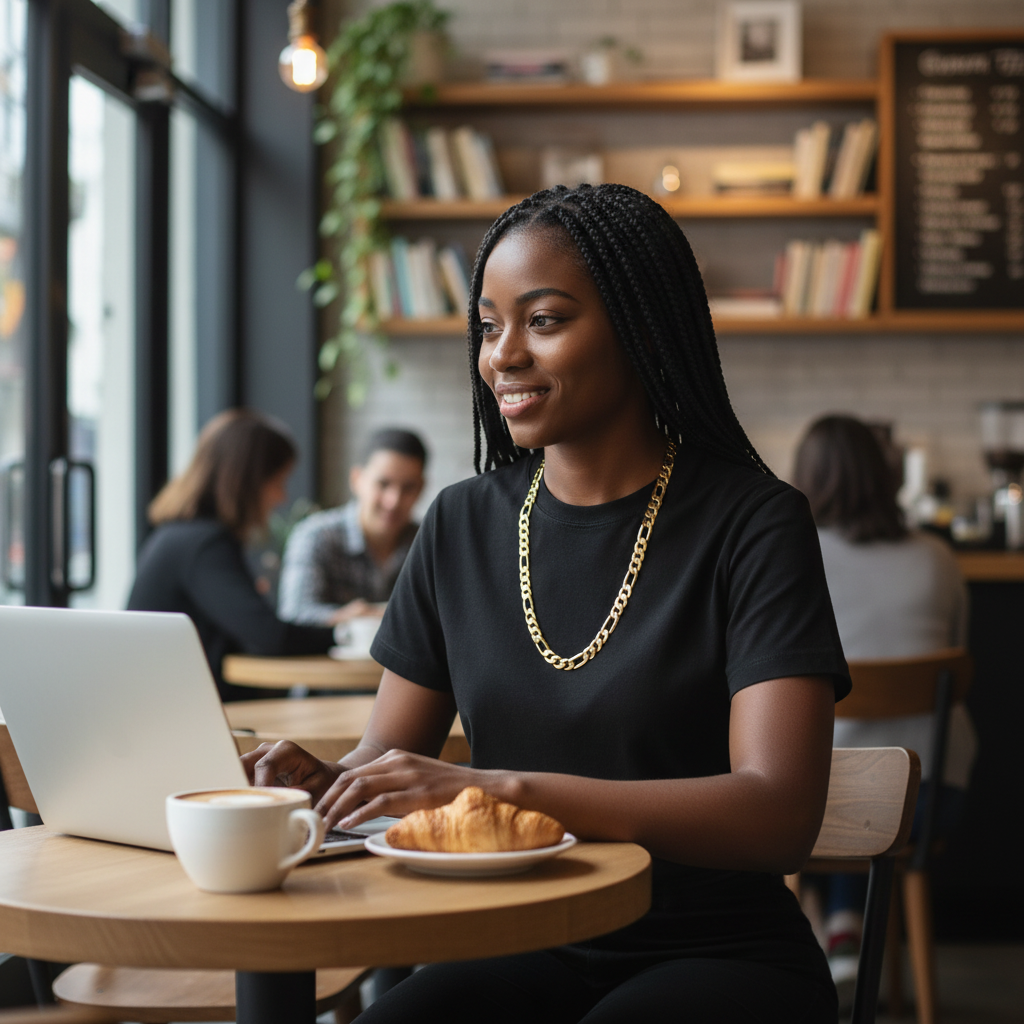 12 MM/30" FIGARO LINK CHAIN NECKLACE SLIM 14K REAL GOLD FILLED