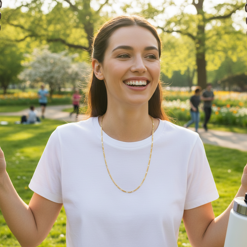 4 MM/30" FIGARO LINK CHAIN NECKLACE SLIM 14K REAL GOLD FILLED