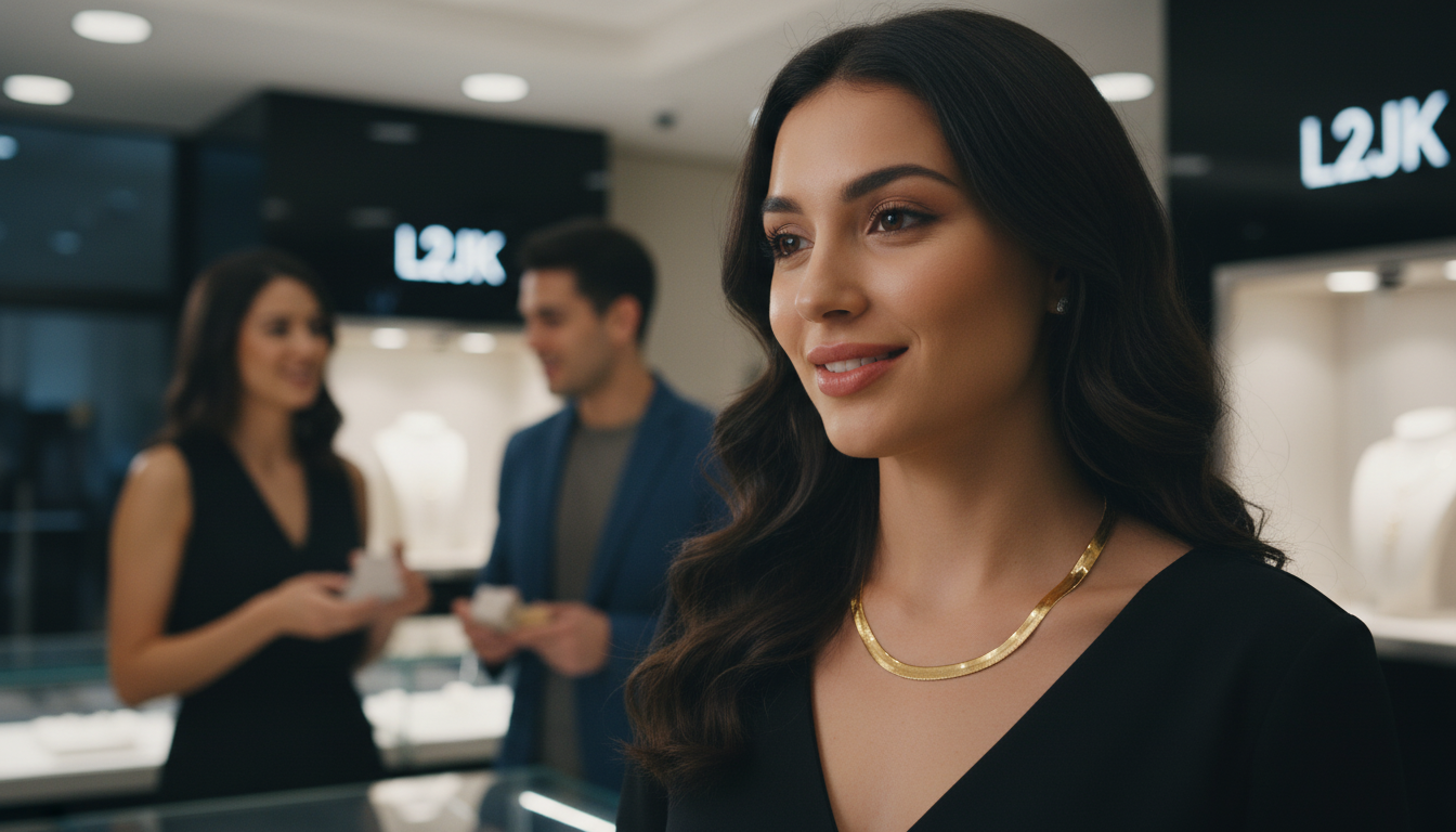 24" Herringbone Necklace 4mm-11mm