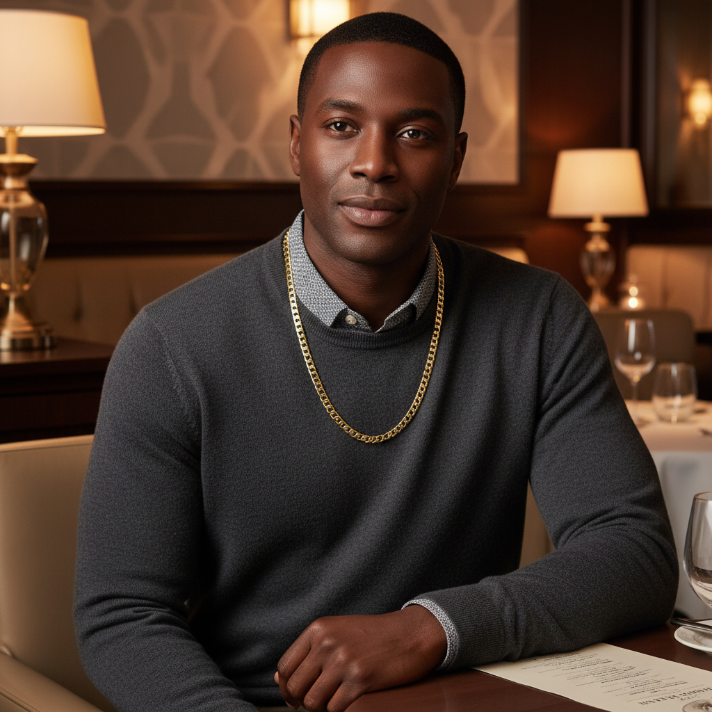 7mm 24" Flat Cuban Chain Necklace