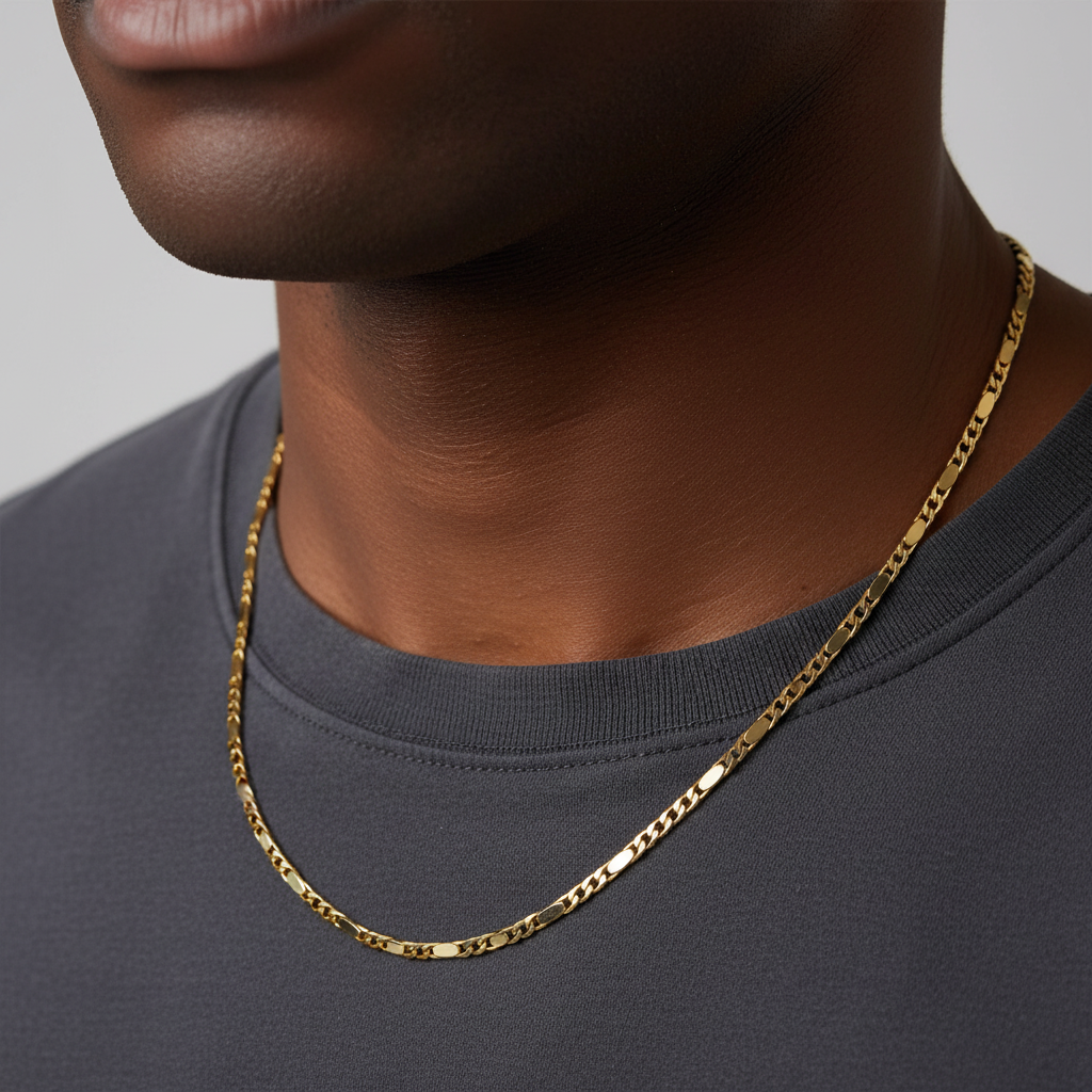 5mm 24" Flat Cuban Chain Necklace