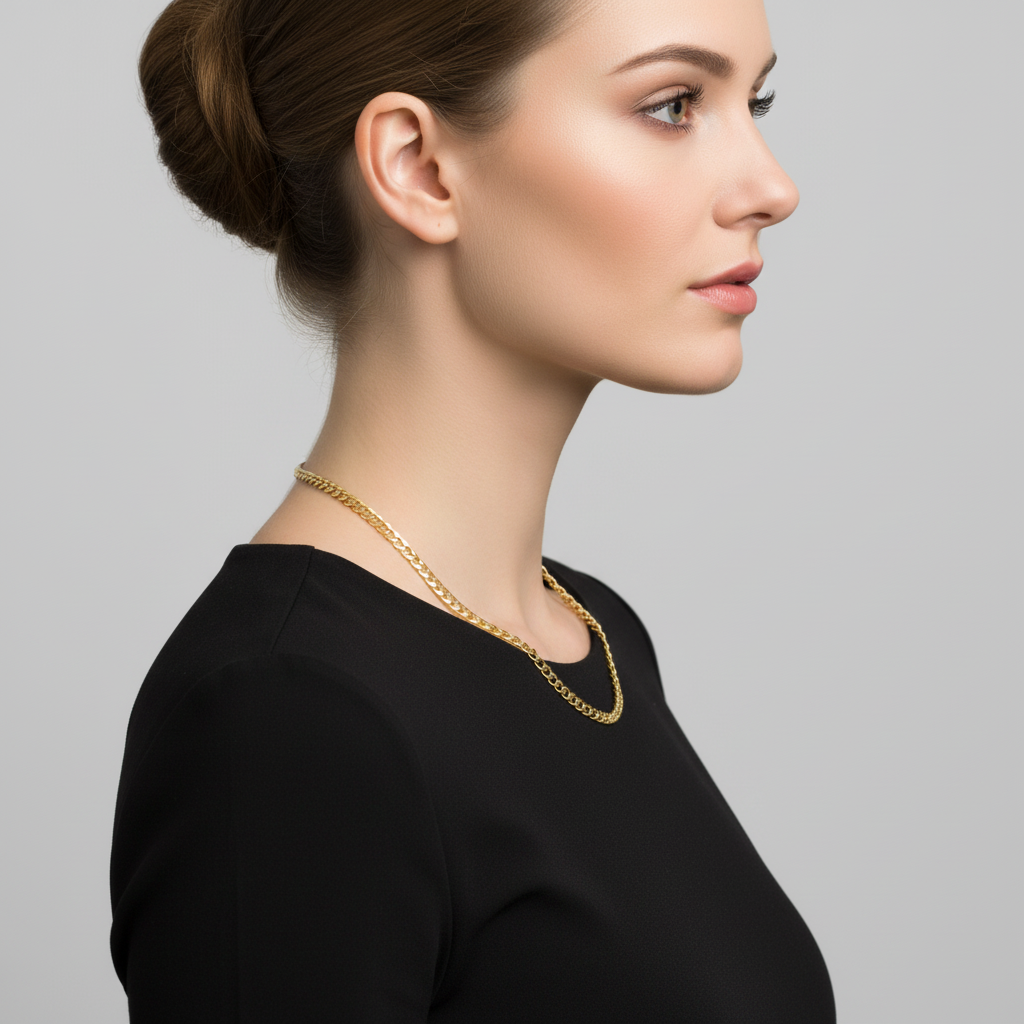 5mm 24" Flat Cuban Chain Necklace