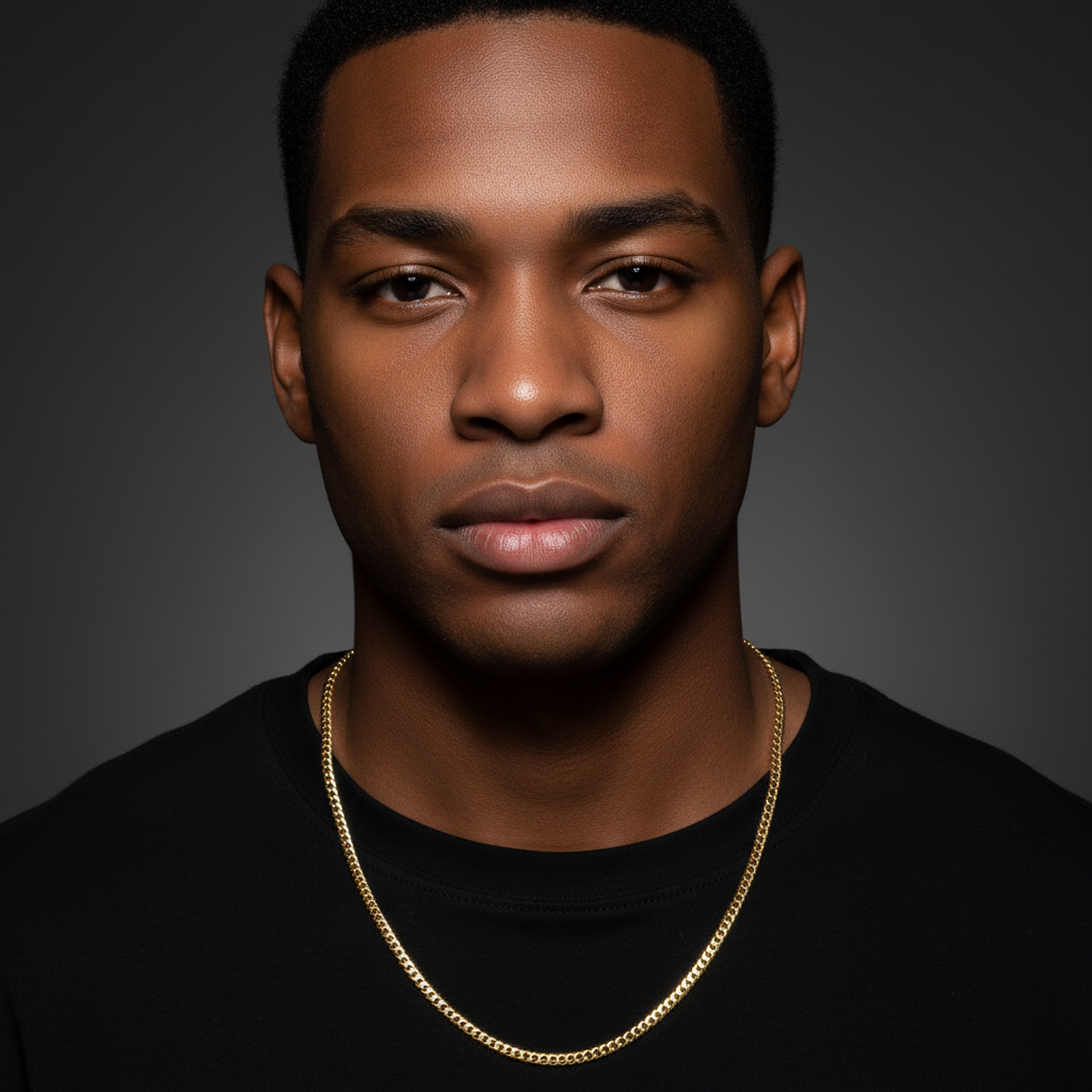 3mm 20" 24" 30" Slim Cuban Chain Necklace