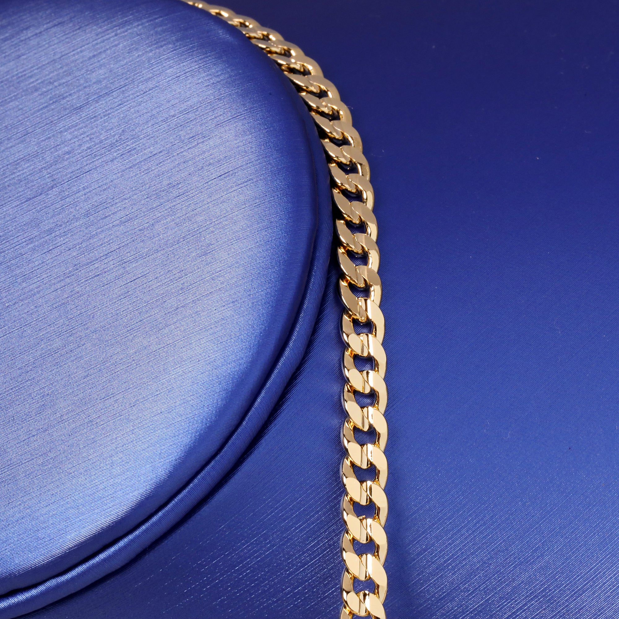 Gold 5mm Cuban Link Choker Chain 20" / 14K Gold Plated