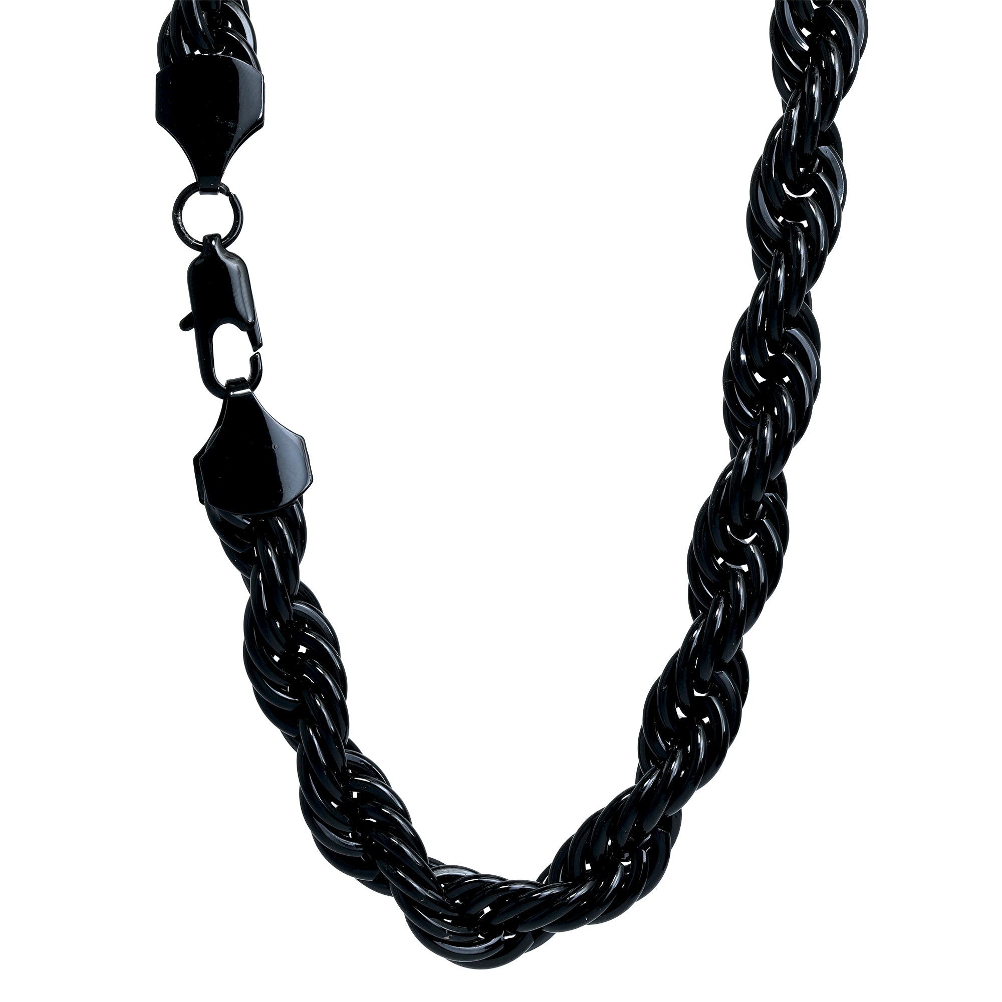 10mm/30" Thick Gold Rope Chain Gold Silver Black Rosegold
