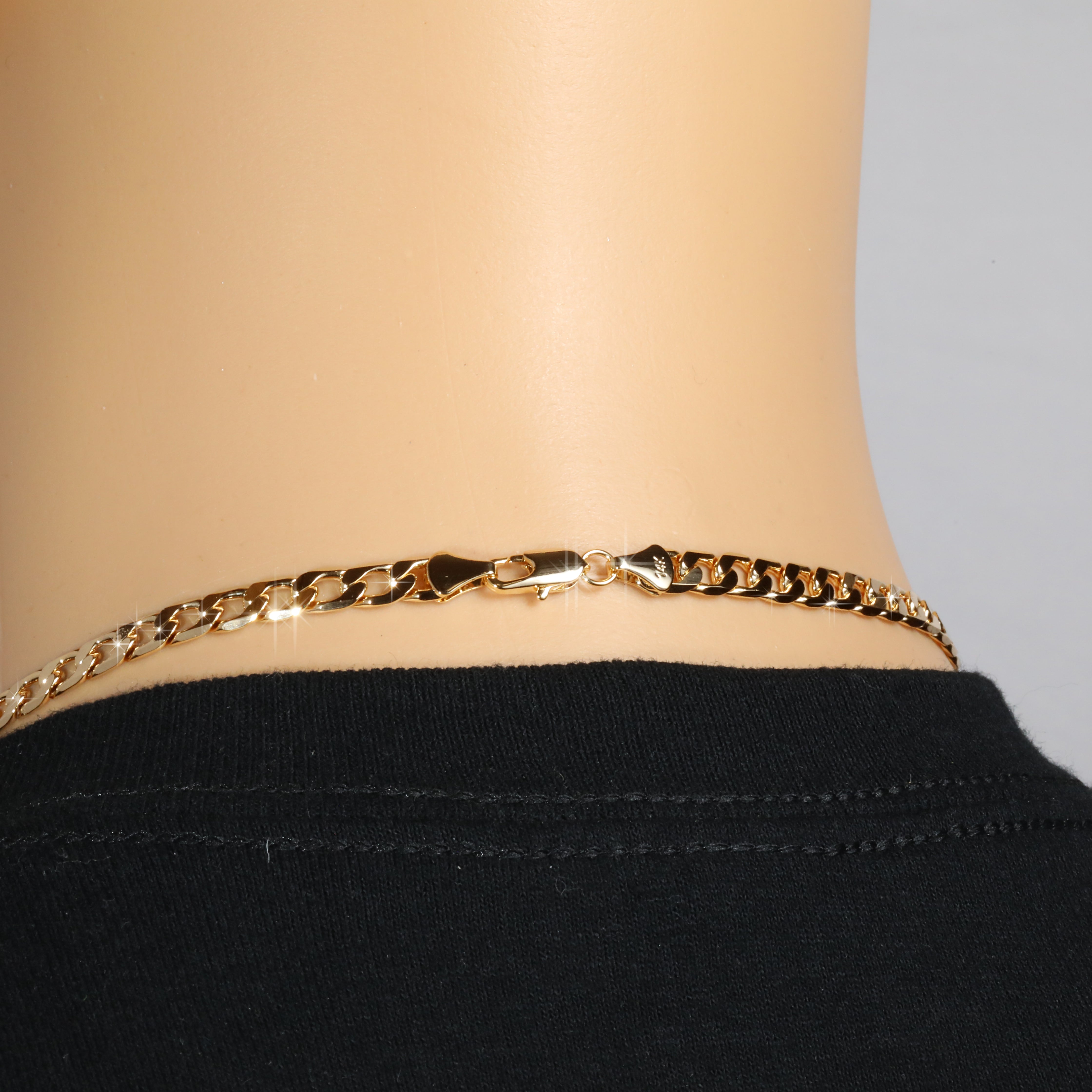 6mm 24" Flat Cuban Chain Necklace
