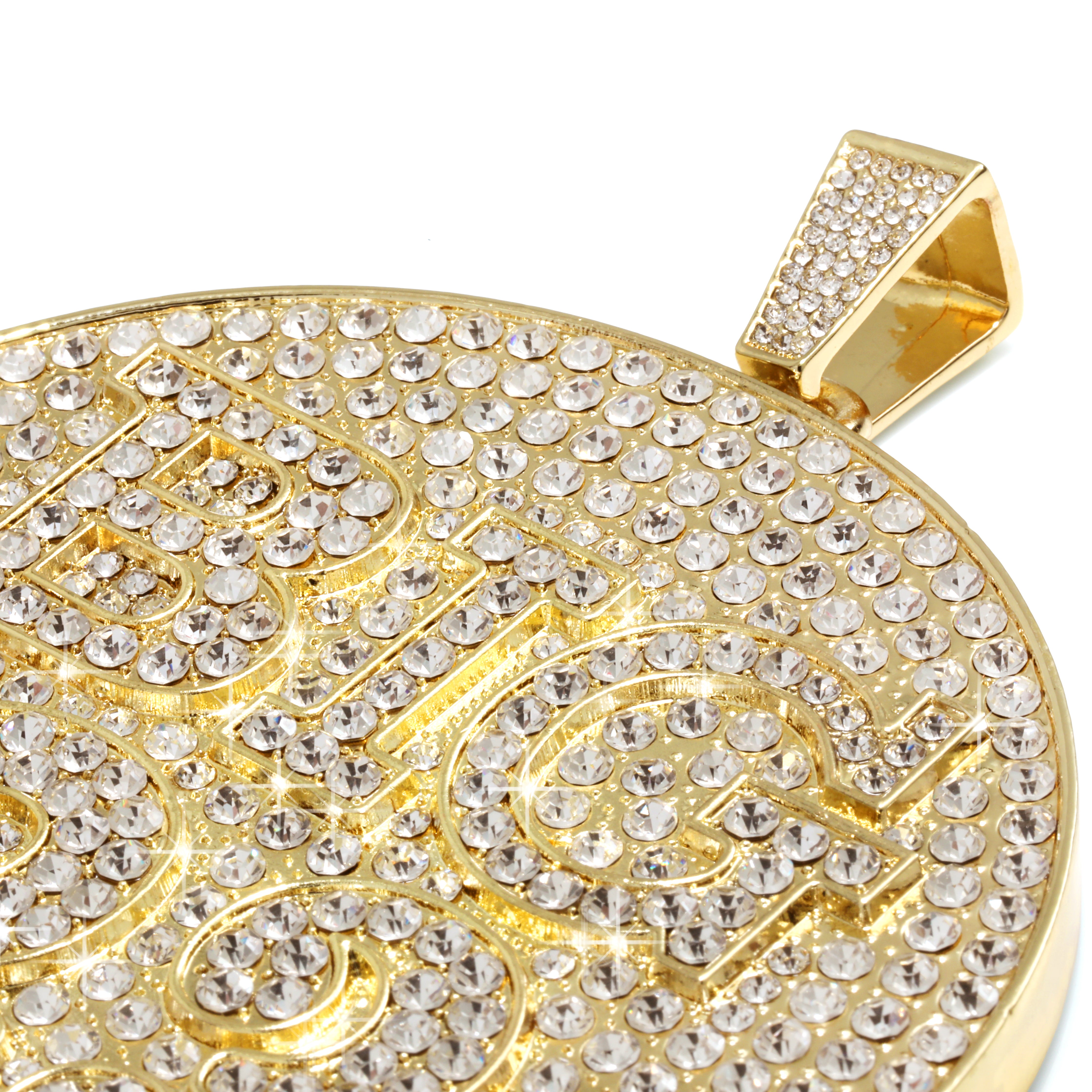 XXL "Big 23" 14k Gold Plated Pendant & Rope Chain