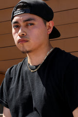 Figaro Link Choker Chain 18" Inches 6mm / 14k Gold Plated