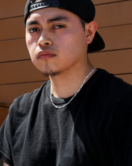 Figaro Link Choker Chain 18" Inches 3mm / 925 Silver Plated