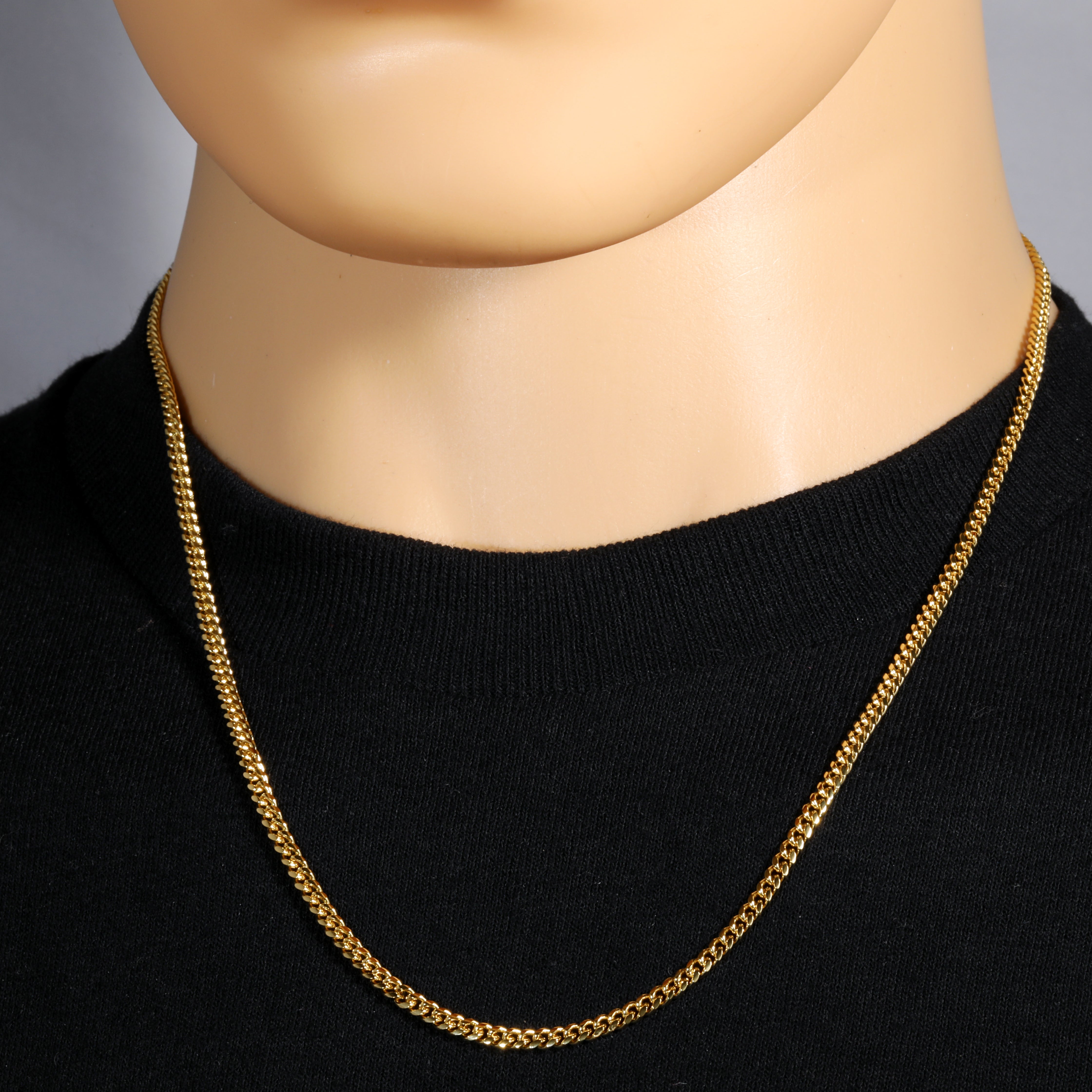3mm 20" 24" 30" Slim Cuban Chain Necklace