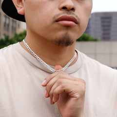 Cuban Link Choker Chain 18" Inches 7mm / 925 Silver Plated