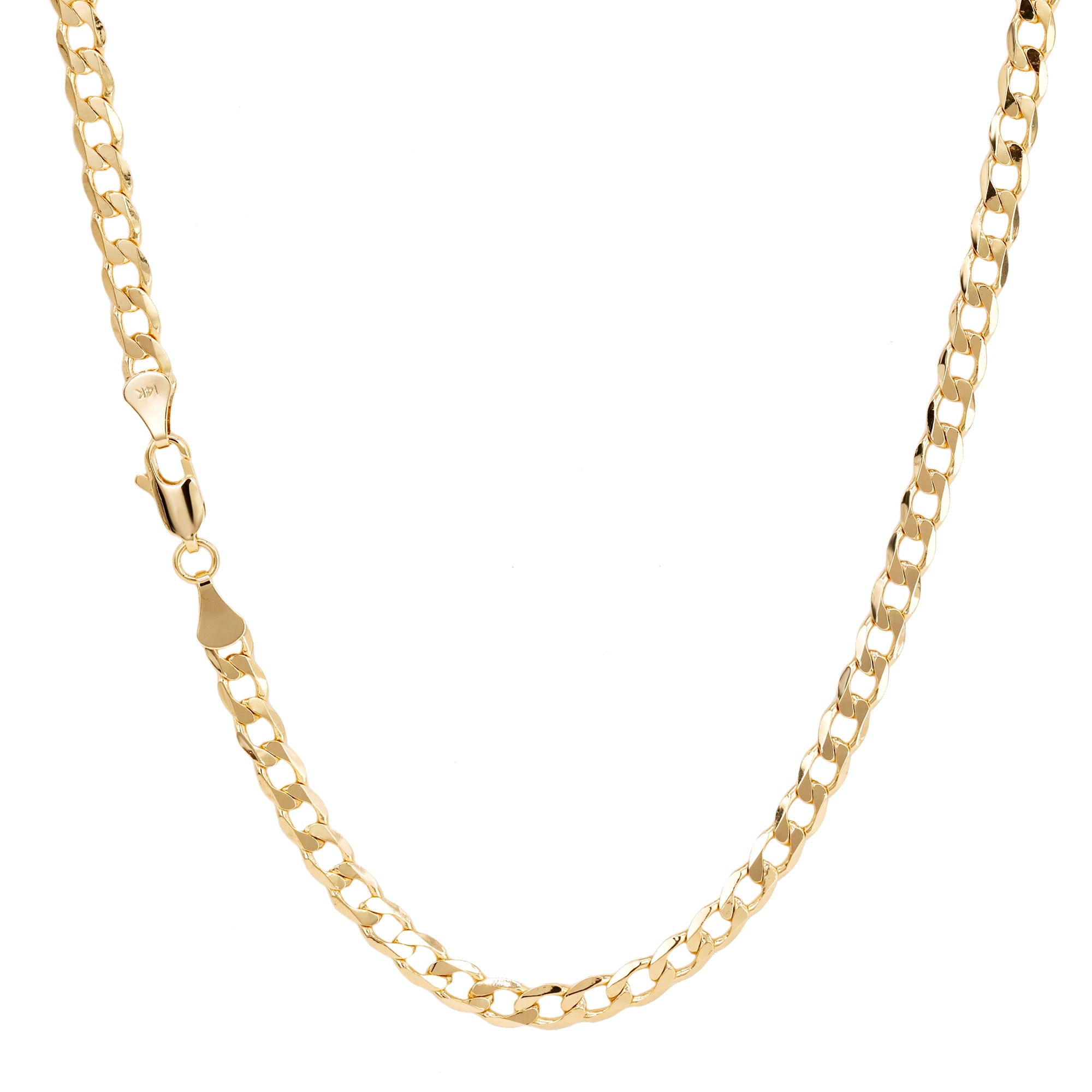 Cuban Link Choker Chain 18" Inches 5mm / 14K Gold Plated