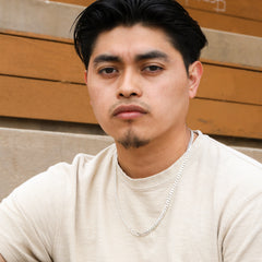 5mm Cuban Link Choker Chain 22" / 925 Silver Plated