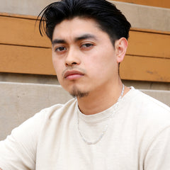 5mm Figaro Link Choker Chain 20" / 925 Silver Plated