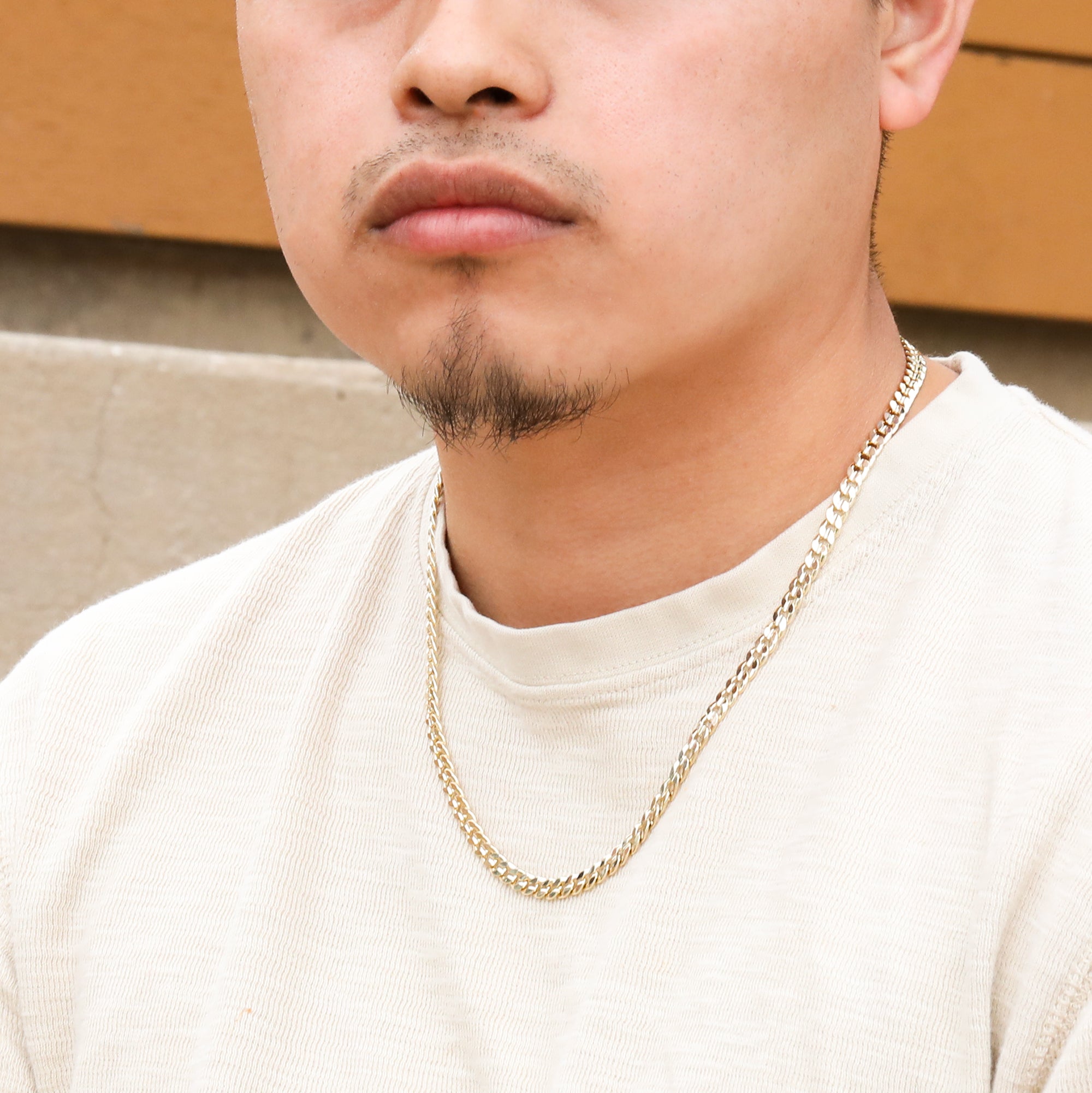 Gold 5mm Cuban Link Choker Chain 20" / 14K Gold Plated