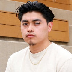 Curved 3.5mm Gold Cuban Link Choker Chain 20" / 14K Gold Plated