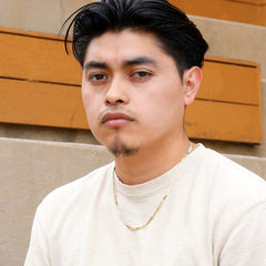 Mariner 4mm Gold Link Choker Chain 20" / 14K Gold Plated