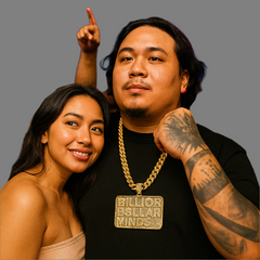 3PC XXL Billion Dollar Pendant & Iced Cuban Chain Set 18"/20" – Hip Hop Bling