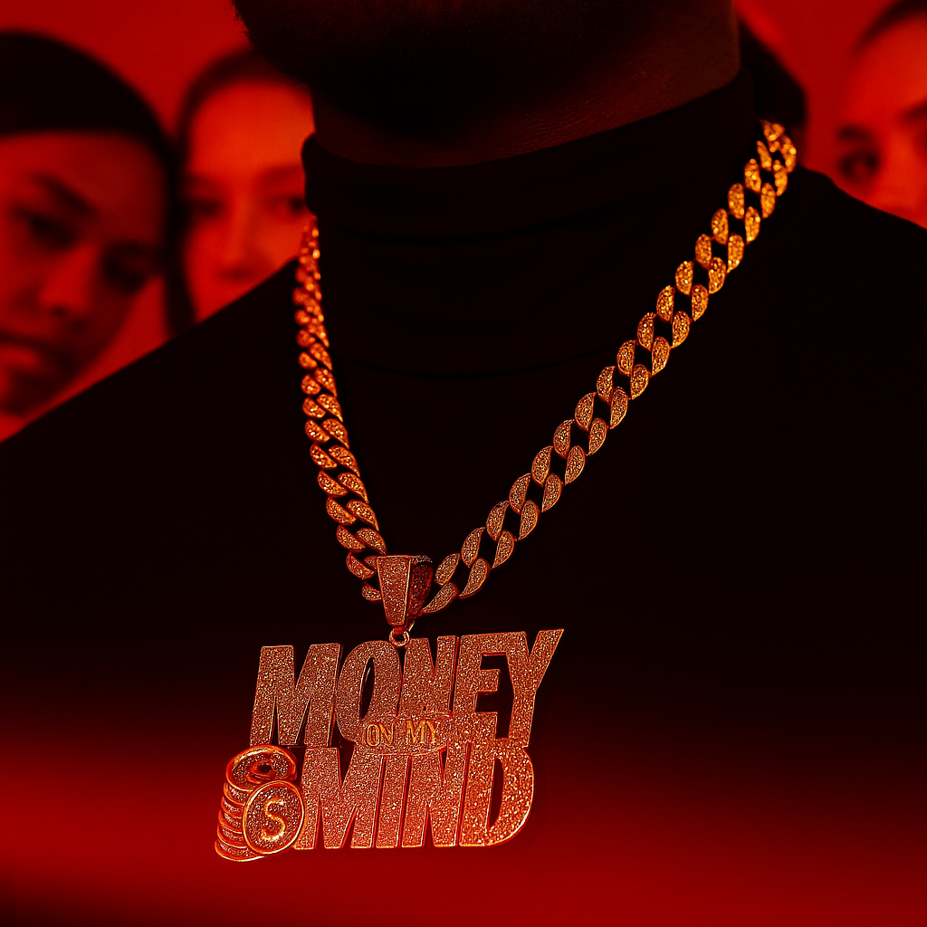 Large Jumbo Huge Money On My Mind 14k Gold Plated 20" Cuban Chain Necklace