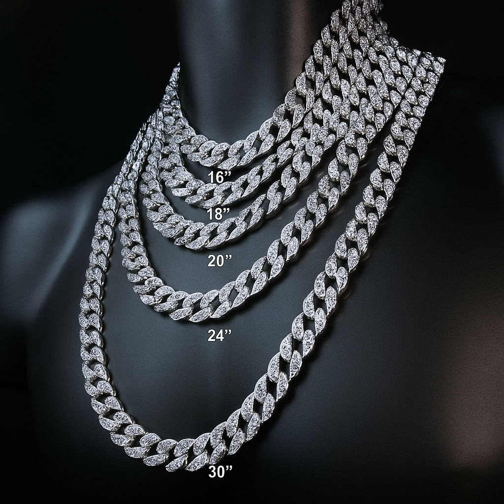 FULLY ICED OUT 18"-30" (Silver)