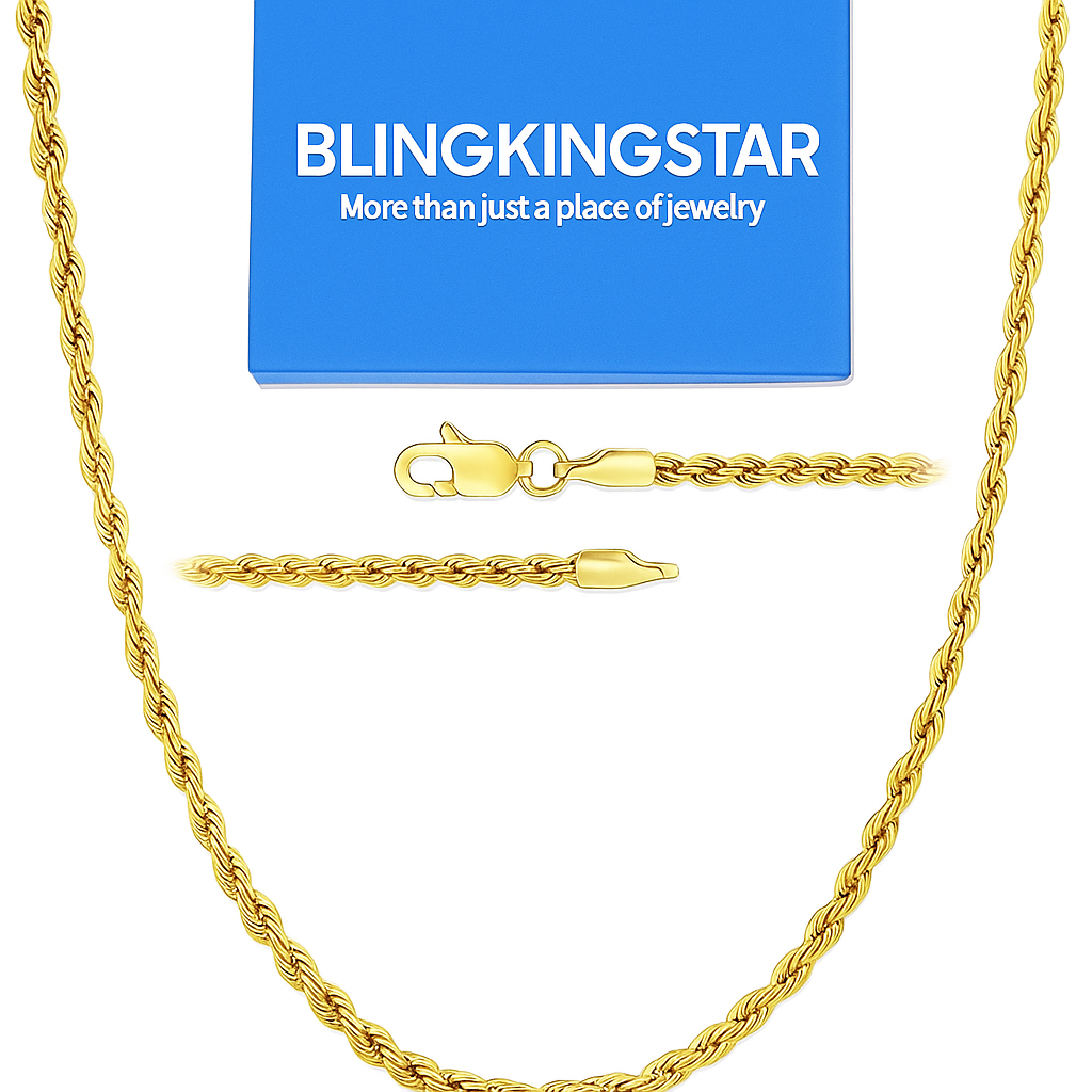 Gold Rope Chain 24" China