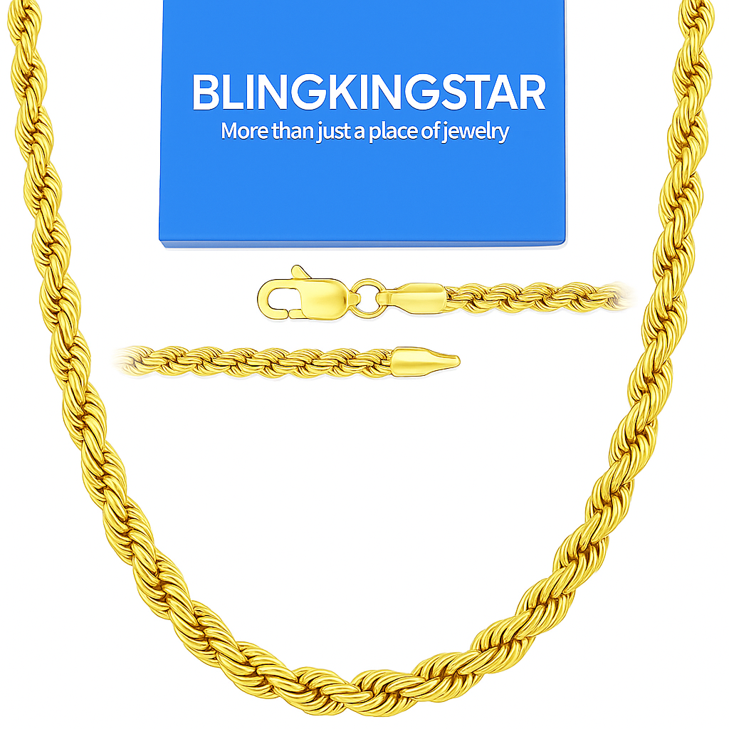 Gold Rope Chain 30" China 2-9mm