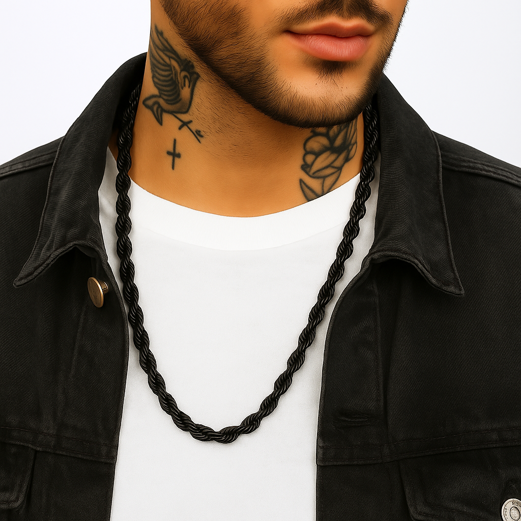 10mm/30" Thick Gold Rope Chain Gold Silver Black Rosegold