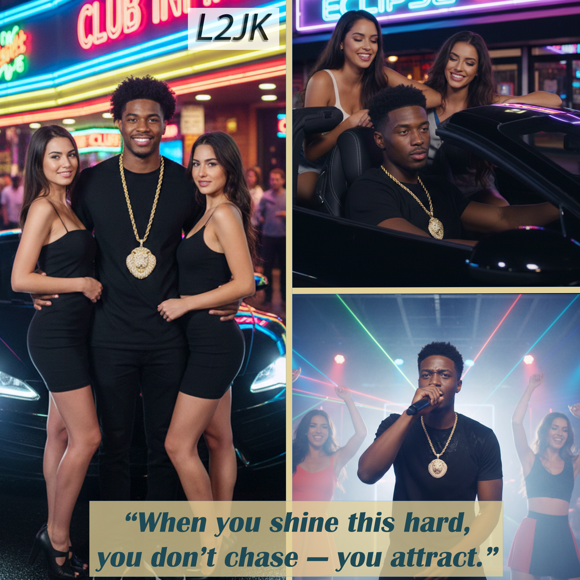 Huge Extra Large "Lion Face" 14k Gold Plated Pendant & Rope Chain