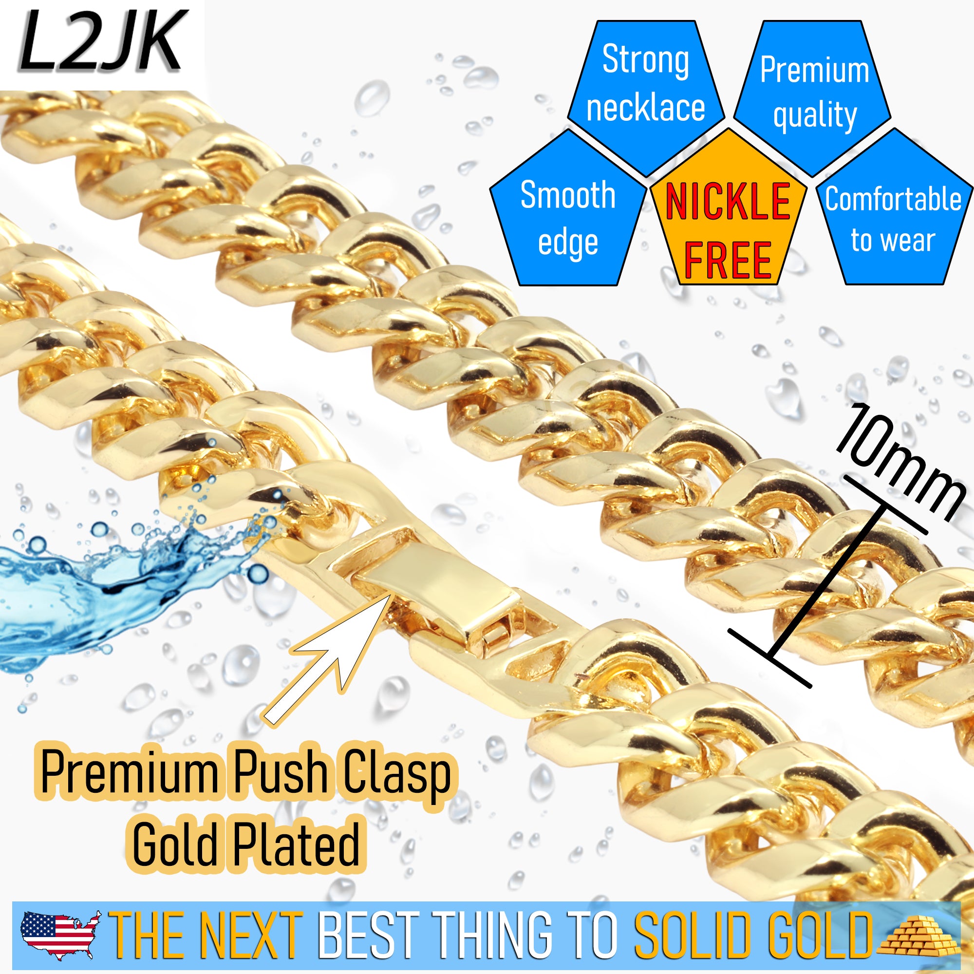 XL - BIG 23 Medallion Fully Iced | Curb Cuban Necklace Gold Plated
