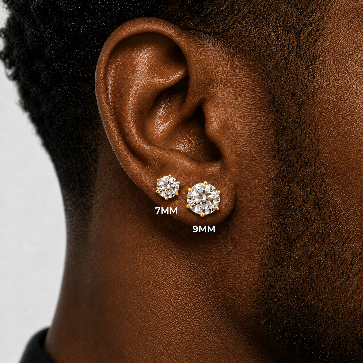 72 Pairs GOLD CZ Stud Earrings Set | Hypoallergenic 316L Surgical Steel | 7MM & 9MM Cubic Zirconia Earrings for Men & Women (Copy)