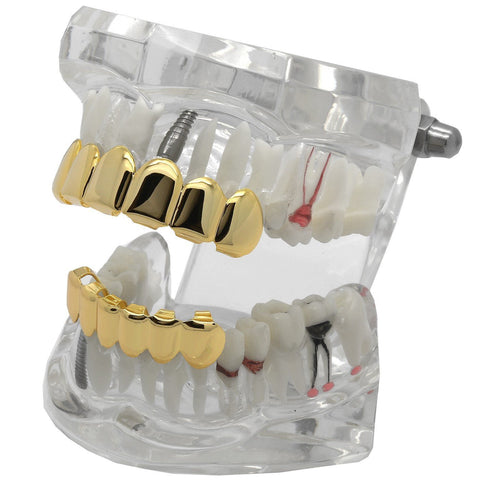 GRILLZ SET GOLD PLAIN