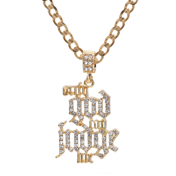 Iced Out Only God Can Judge Me Pendant | BlingKingStar | Free shipping