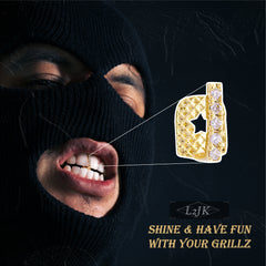 Iced Gap Single Tooth 18k Gold Plated