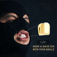 Plain Single Tooth 18k Gold Plated