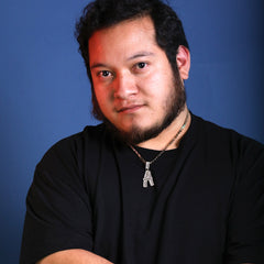 Initial Alphabet Letter Lab Baguette Cz Diamond Cut Pendant 4mm 20" FIGARO CHAIN Hip Hop Necklace