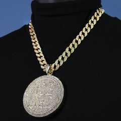 Large Jumbo Huge ICE AGE 14k Gold Plated 20" Cuban Chain Necklace