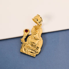 Santa Barbara Pendant Rope Chain 14k Gold Plated