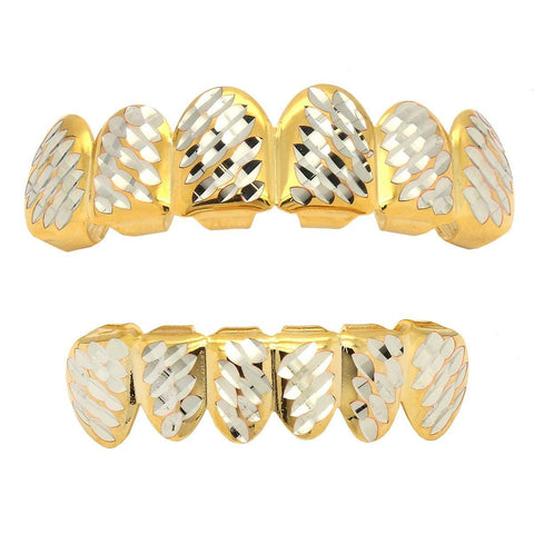 GRILLZ SET The Two-Tone Faceted
