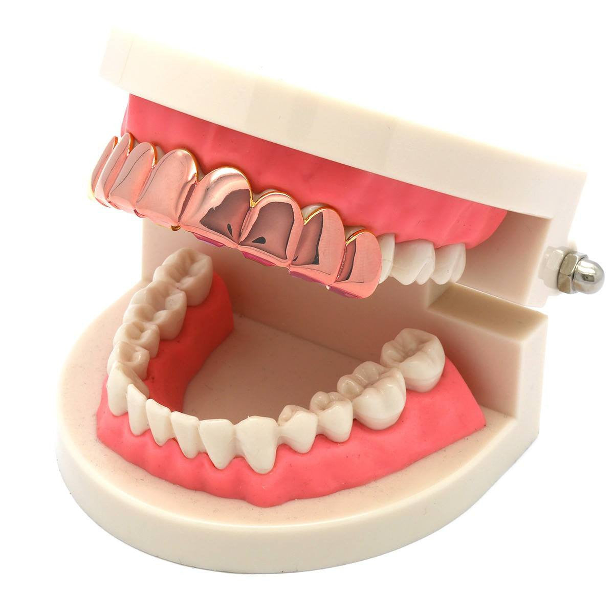 ROSE GOLD TOP GRILLZ 8 TOOTH