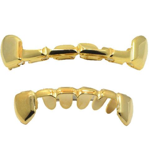 GRILLZ SET GOLD FANG  PLAIN HALF