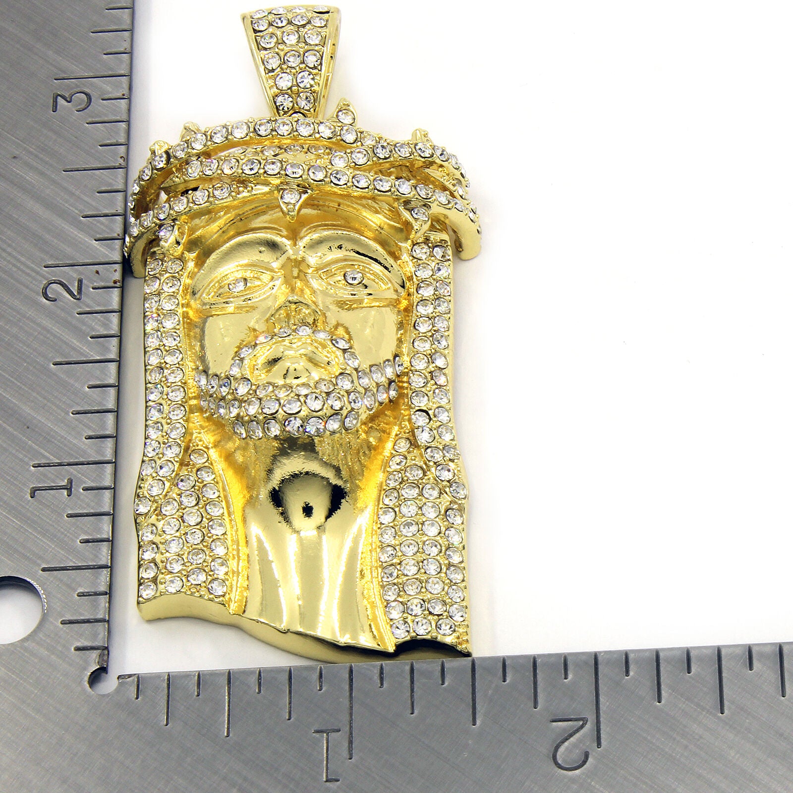 Gold Jesus Thorn Head NECKLACE