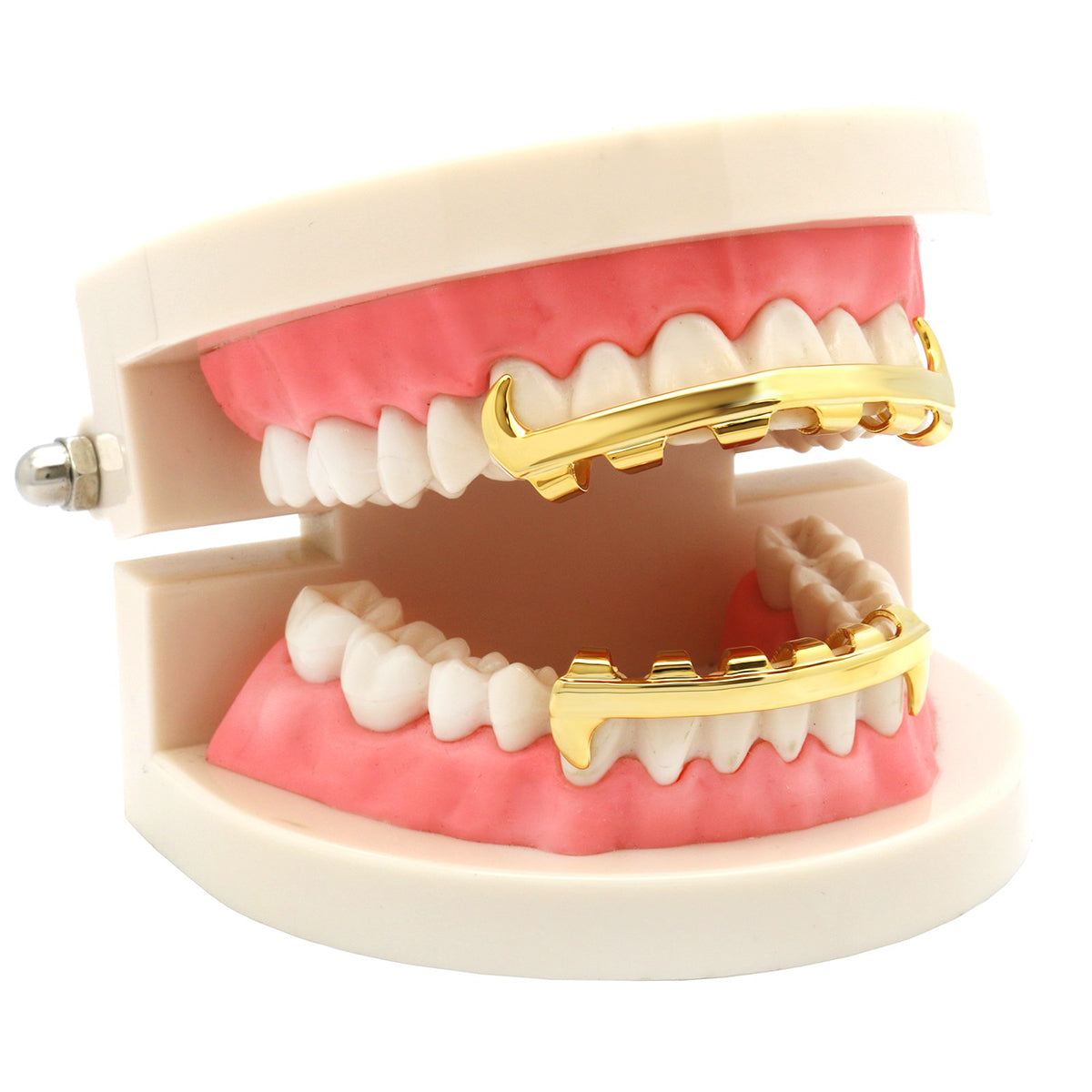 GRILLZ SET GOLD SLIM PLAIN FANG