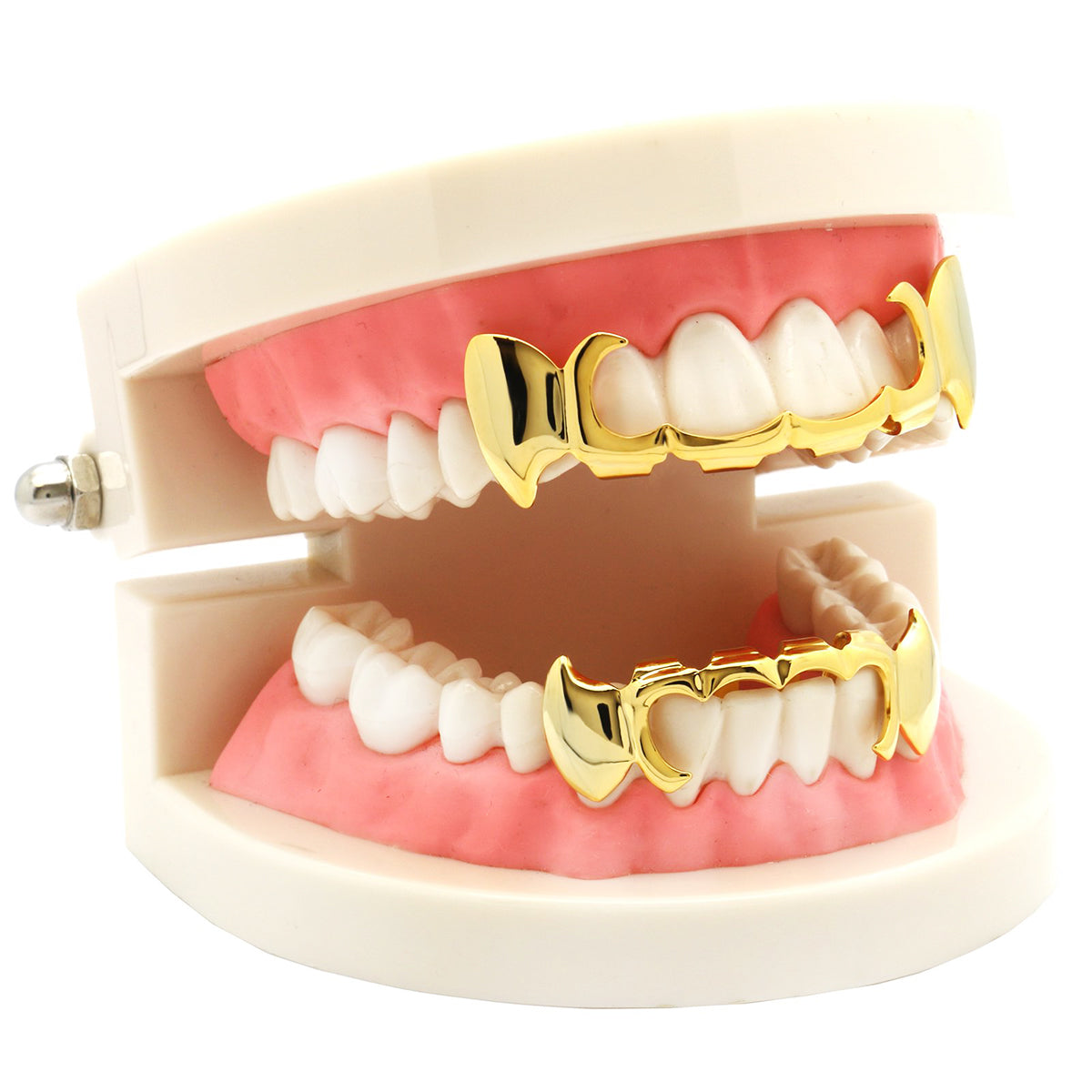 GRILLZ SET GOLD SICKLE PLAIN FANG