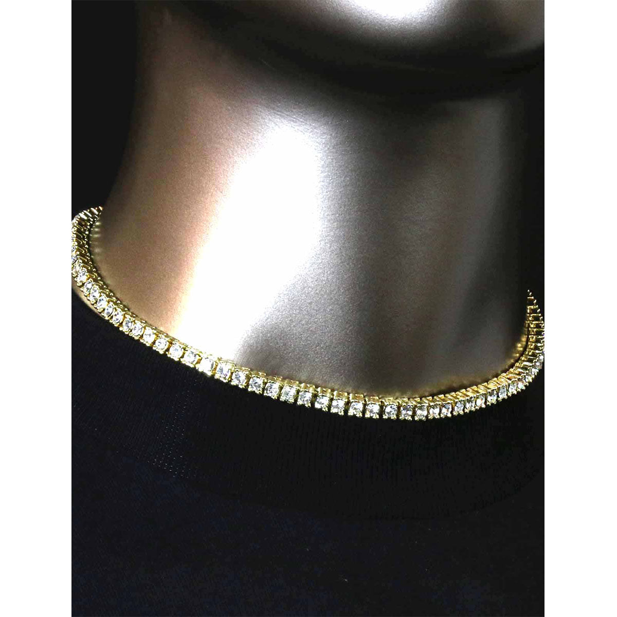 GOLD TENNIS CHAIN 16"