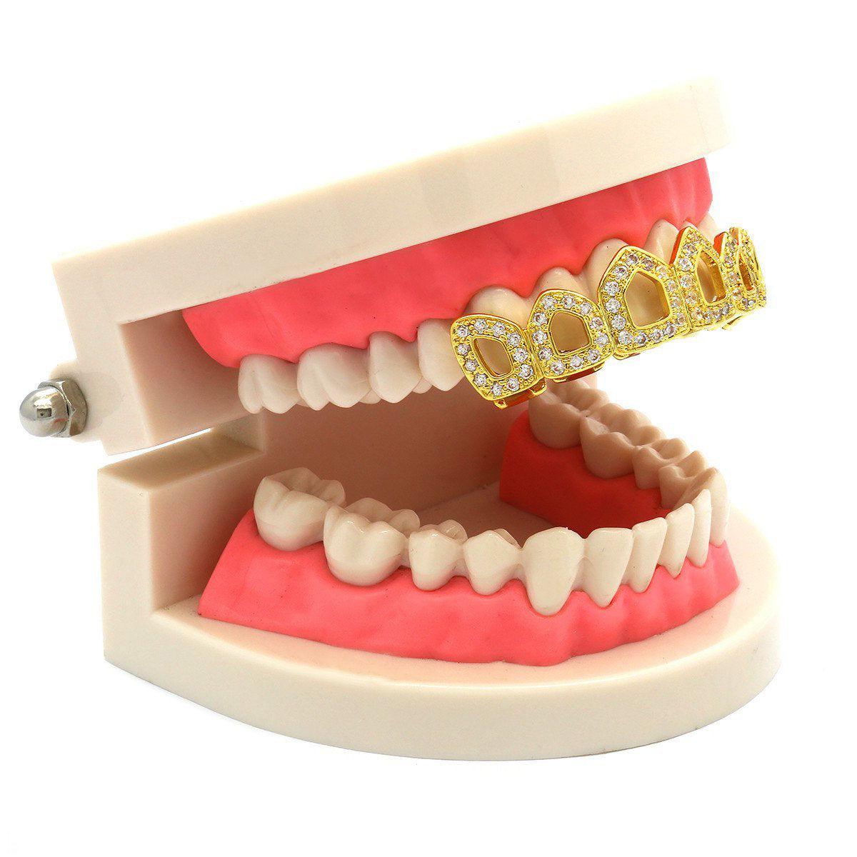 GOLD TOP GRILLZ 6 OPEN CZ