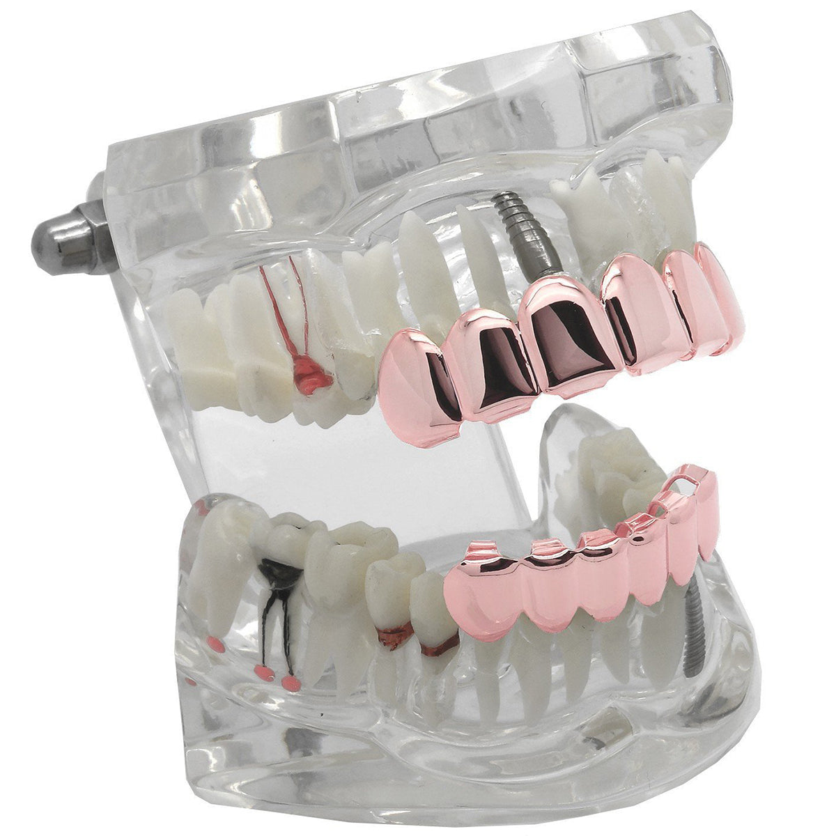 GRILLZ SET ROSE GOLD PLAIN BEST
