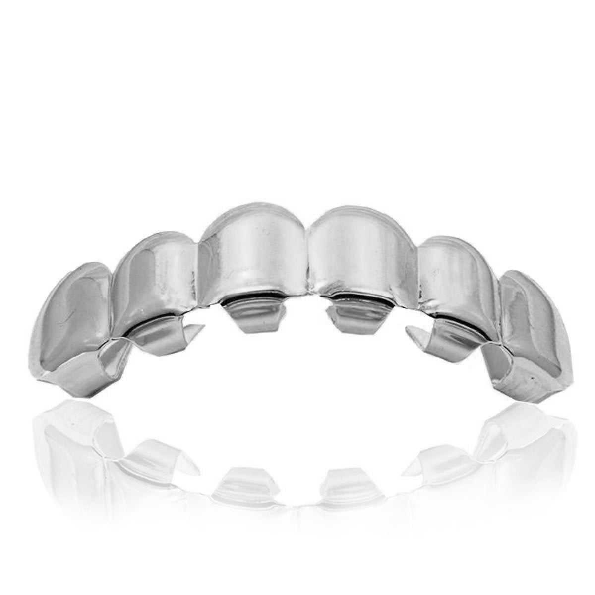 GRILLZ SET SILVER PLAIN KINGSTAR