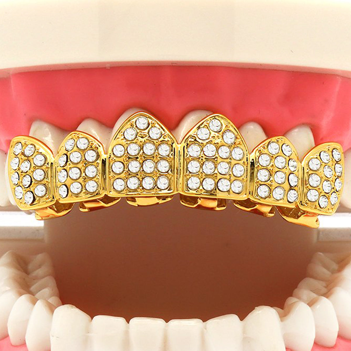 GOLD TOP GRILLZ FULL ICED OUT